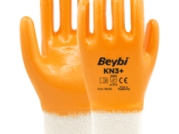 Beybi KN3+ Nitril Kaplı Pamuk Eldiven