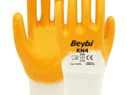 Beybi KN4 Nitril Kaplı Pamuk Eldiven