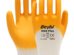 Beybi KN2 Flex Nitril Kaplı Pamuk Eldiven