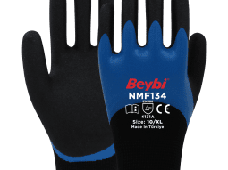 Beybi NMF134 Çift Katlı Mikro Köpük Nitril Kaplı Polyester Eldiven