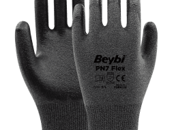 Beybi PN7 Flex Nitril Kaplı Likralı Polyester Eldiven