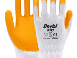 Beybi PN7 Polyester Örme Nitril Eldiven