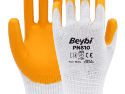 Beybi PN810 Polyester Örme Nitril Eldiven
