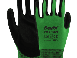 Beybi PU GREEN Poliüretan Kaplı Polyester Eldiven