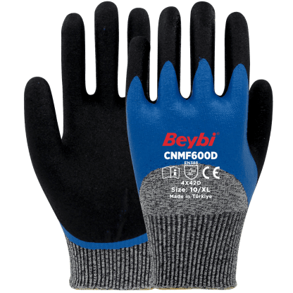 Beybi CNMF600D Köpük Nitril Kaplı Kesilmeye Karşı Dirençli Eldiven