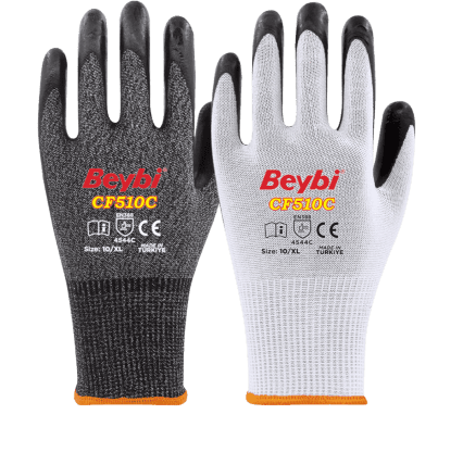 Beybi CF510C Köpük Nitril Kaplı Kesilmeye Karşı Dirençli Eldiven