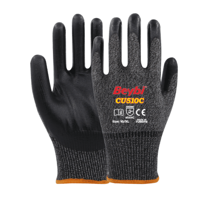 Beybi CU510C Poliüretan Kaplı Kesilmeye Karşı Dirençli Eldiven