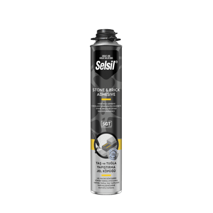 Selsil Taş ve Tuğla Yapıştırıcı Jel Köpük