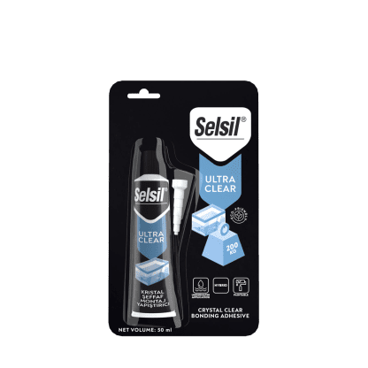 Selsil Ultra Clear Kristal Şeffaf Montaj Yapıştırıcı 50ml