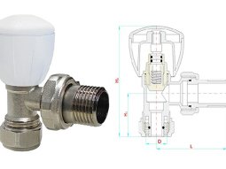 Fırat Yeni Tip Köşe Radyatör Vanası (Pex Boru Bağlantılı)