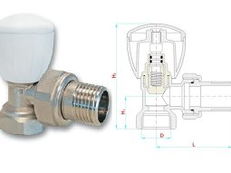 Fırat Yeni Tip Köşe Radyatör Vanası