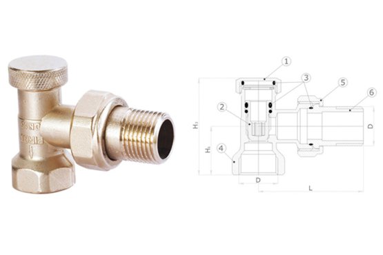 Fırat 1/2” Köşe Geri Dönüş Vanası