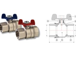 Fırat 1" İç Dişli Küresel Vana (Kelebek Kollu)