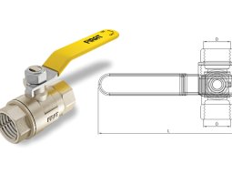 Fırat Küresel Doğalgaz Vanası (Kilitli)