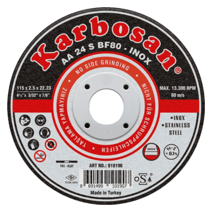Karbosan Paslanmaz Çelik (Inox) Kesme Diskleri