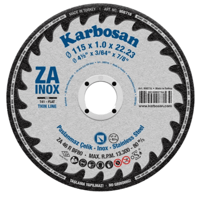 Karbosan Zirkonyum Plus İnce Kesme Diskleri