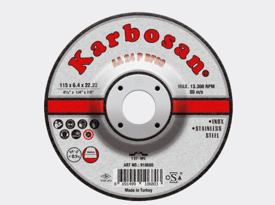 Karbosan Paslanmaz Çelik (Inox) Taşlama Diskleri