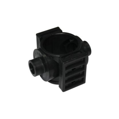 Kaplin Geçmeli Çift Çıkışlı Priz Kolye Siyah