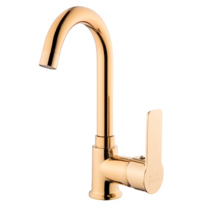 SİYAM LARA GOLD KUĞU LAVABO BATARYASI