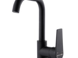 SİYAM LARA BLACK KUĞU LAVABO BATARYASI