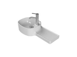 Turkuaz Seramik Etajerli Lavabo, Harmony, 65x32x20,5 cm