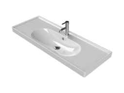 Turkuaz Seramik Etajerli Lavabo, Arya, 120x45 cm