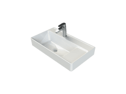 Turkuaz Seramik Etajerli Lavabo, Sharp, 65x38 cm