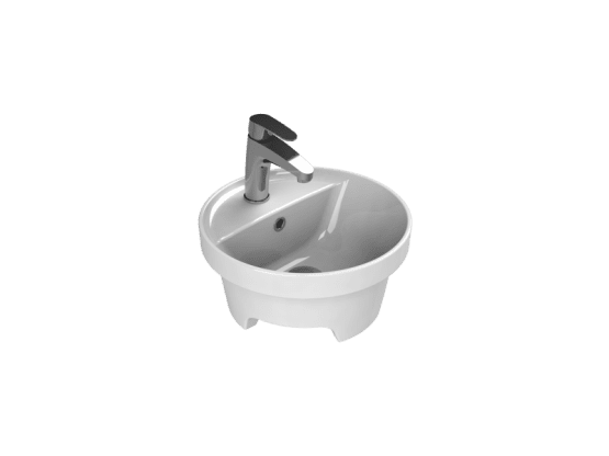 Turkuaz Seramik Tezgah Üstü Lavabo, Suit, Ø38