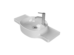 Turkuaz Seramik Etajerli Lavabo, Harmony, 80x37,5x26,4 cm