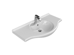 Turkuaz Seramik Etajerli Lavabo, Nil, 95x50 cm