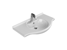 Turkuaz Seramik Etajerli Lavabo, Nil, 85x50 cm