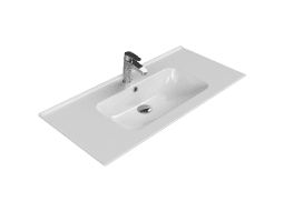 Turkuaz Seramik Etajerli Lavabo, Blue, 100x47 cm