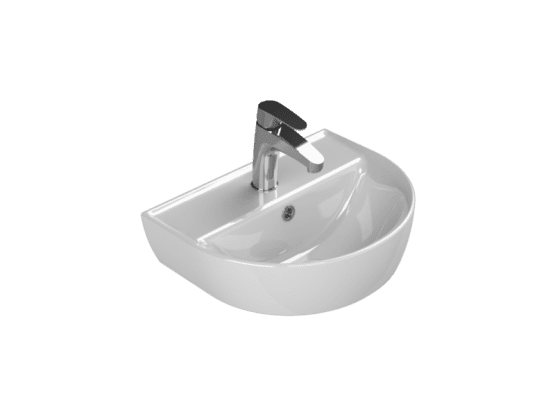 Turkuaz Seramik Lavabo, Bella, 35x45 cm