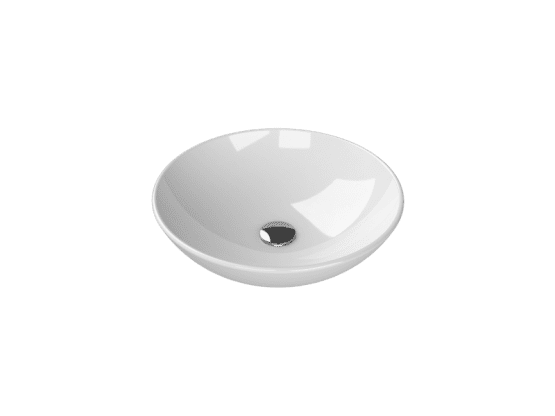 Turkuaz Seramik Tezgah Üstü Lavabo Zero, Ø46 cm