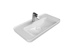 Turkuaz Seramik Tezgah Üstü Lavabo, Lal, 80x42 cm