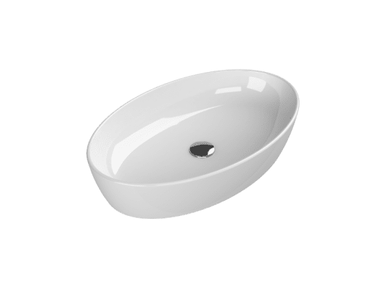 Turkuaz Seramik Tezgah Üstü Lavabo, One, 67x42 cm