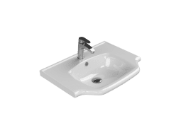 Turkuaz Seramik Etajerli Lavabo, Yeni Klasik, 65x48 cm