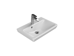 Turkuaz Seramik Etajerli Lavabo, Porto, 55x38 cm