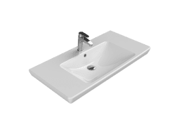 Turkuaz Seramik Etajerli Lavabo, Porto D, 95x48 cm