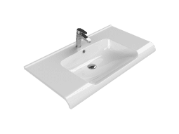 Turkuaz Seramik Etajerli Lavabo, Anova, 100x50 cm