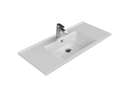 Turkuaz Seramik Etajerli Lavabo, Arte, 100x45 cm