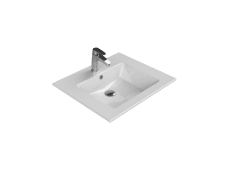 Turkuaz Seramik Etajerli Lavabo, İbiza, 61x51 cm