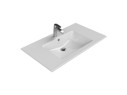 Turkuaz Seramik Etajerli Lavabo, İbiza, 91x51 cm