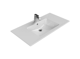 Turkuaz Seramik Etajerli Lavabo, İbiza, 101x51 cm