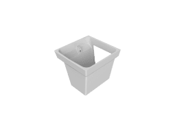 TURKUAZ SERMİK LAVABO Kübik Ayak, Bella