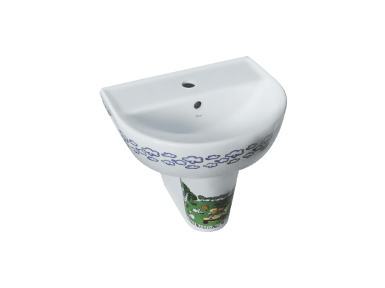 TURKUAZ SERAMİK Çocuk Lavabo, Yumurcak, 35x45 cm