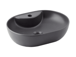 SERAMİKSAN ALTO MAT ANTRASİT TEZGAH ÜSTÜ LAVABO BATARYA DELİKLİ