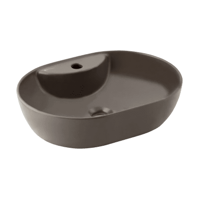 SERAMİKSAN ALTO MAT METALİK KAHVE TEZGAH ÜSTÜ LAVABO BATARYA DELİKLİ