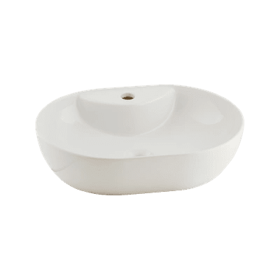 SERAMİKSAN ALTO PARLAK BEYAZ TEZGAH ÜSTÜ LAVABO BATARYA DELİKLİ