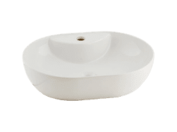 SERAMİKSAN ALTO PARLAK BEYAZ TEZGAH ÜSTÜ LAVABO BATARYA DELİKLİ